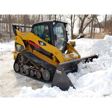 skid steer snow bucket reviews|skid steer snow pusher attachment.